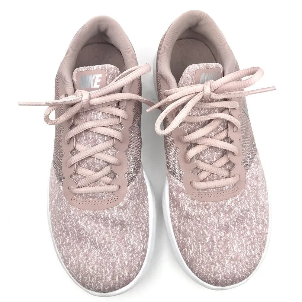 Nike Flex Contact Mottled Pink Lightweight Running Athletic Performance Sneakers